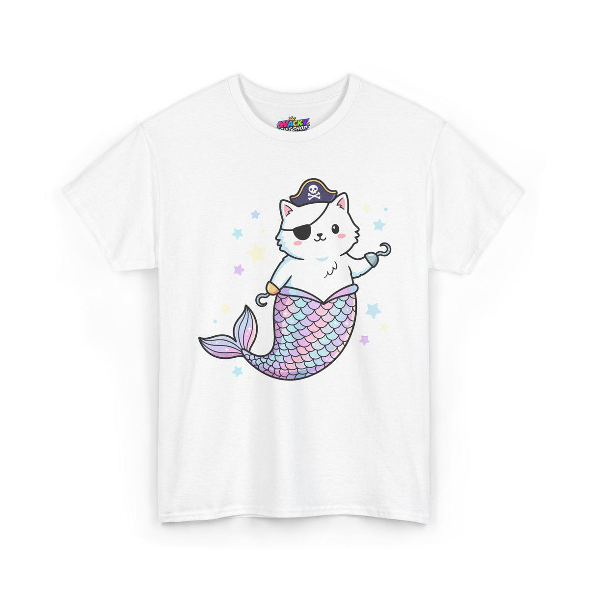Pirate Mermaid Cat T-Shirt