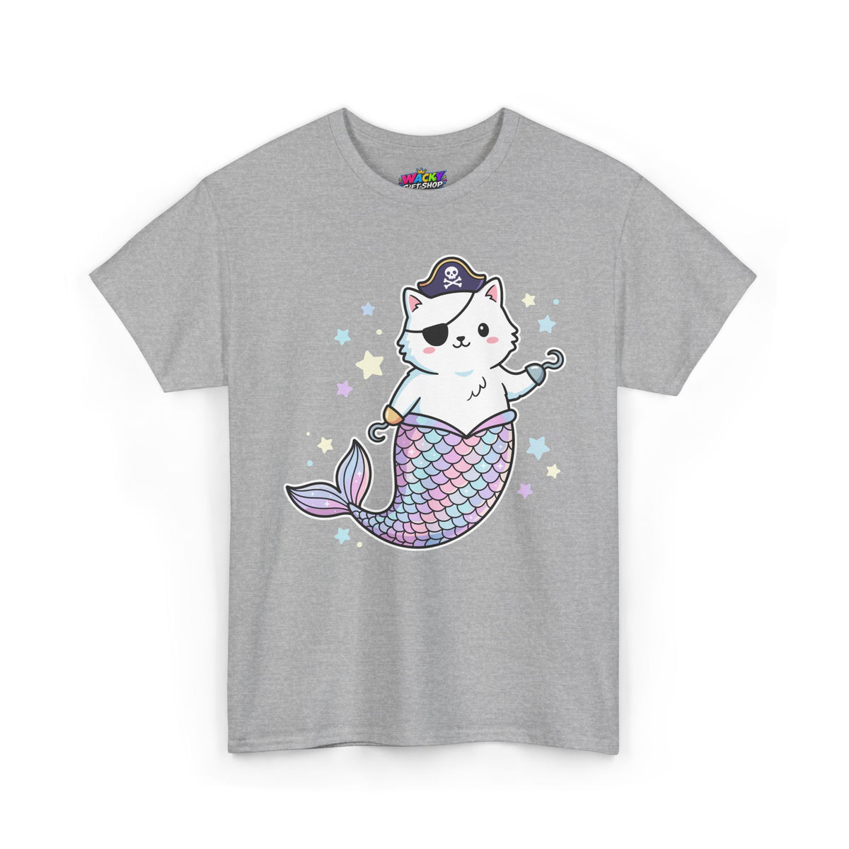 Pirate Mermaid Cat T-Shirt