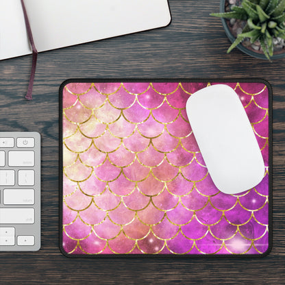 Cosmic Mermaid Scales Mouse Pad
