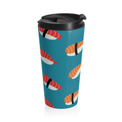 Nigiri Sushi Pattern Travel Mug