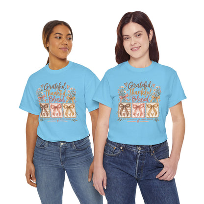 Grateful Thankful Blessed Christian T-Shirt