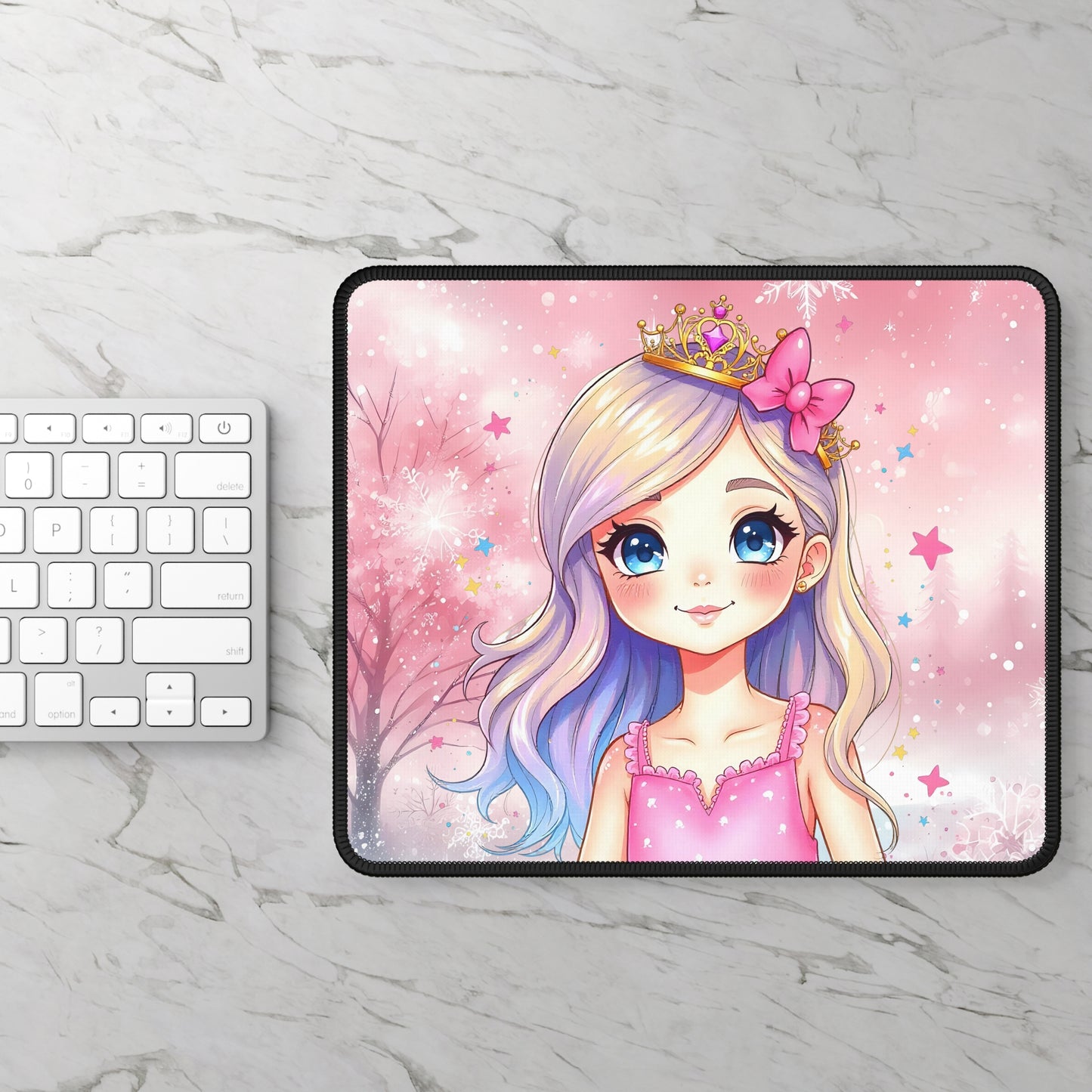 Snowflake Princess Mouse Pad