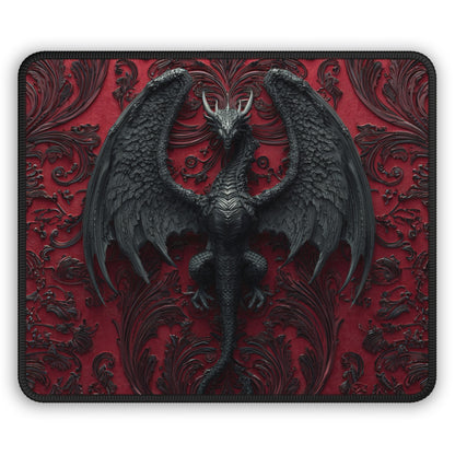 Obsidian Wing Dragon Mouse Pad
