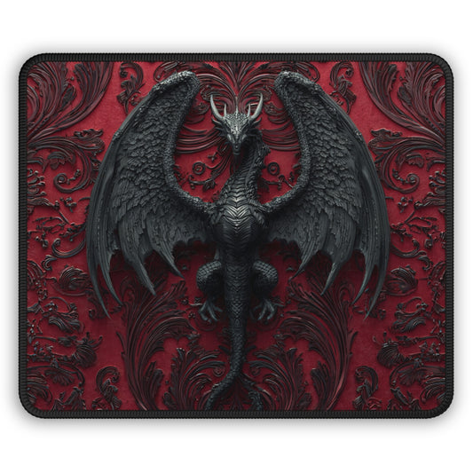 Obsidian Wing Dragon Mouse Pad