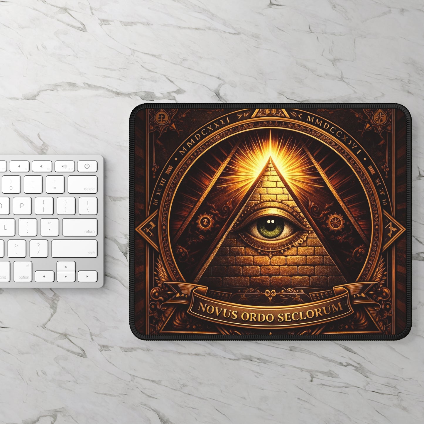All-Seeing Eye Pyramid Mouse Pad