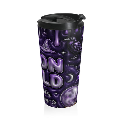 Moon Child Born Under the Moon Purple Stainless Steel Travel Mug