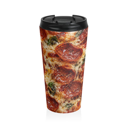 Pepperoni Pizza Overload Stainless Steel Travel Mug