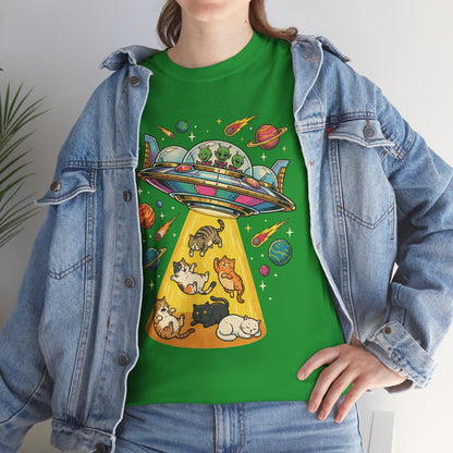 Alien Cat Abduction T-Shirt