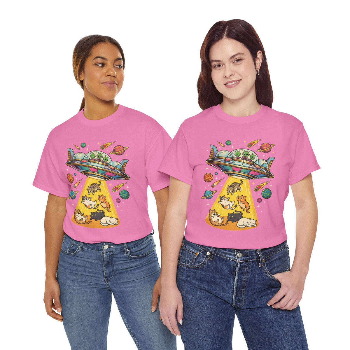 Alien Cat Abduction T-Shirt