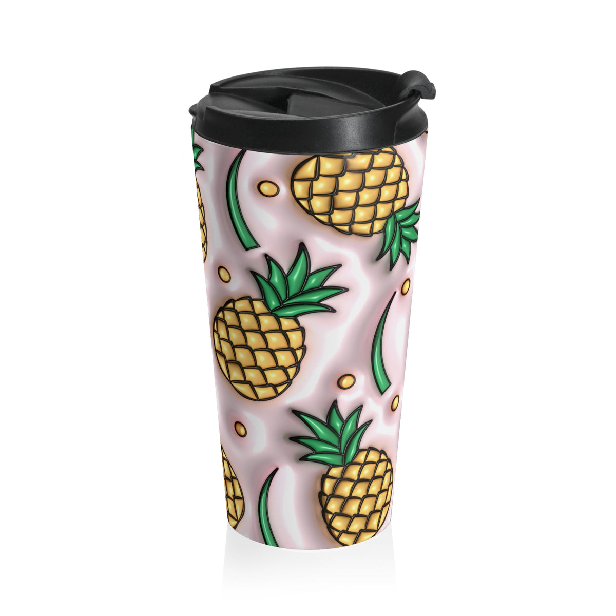Pineapple Paradise Stainless Steel Travel Mug