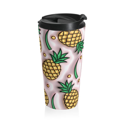 Pineapple Paradise Stainless Steel Travel Mug