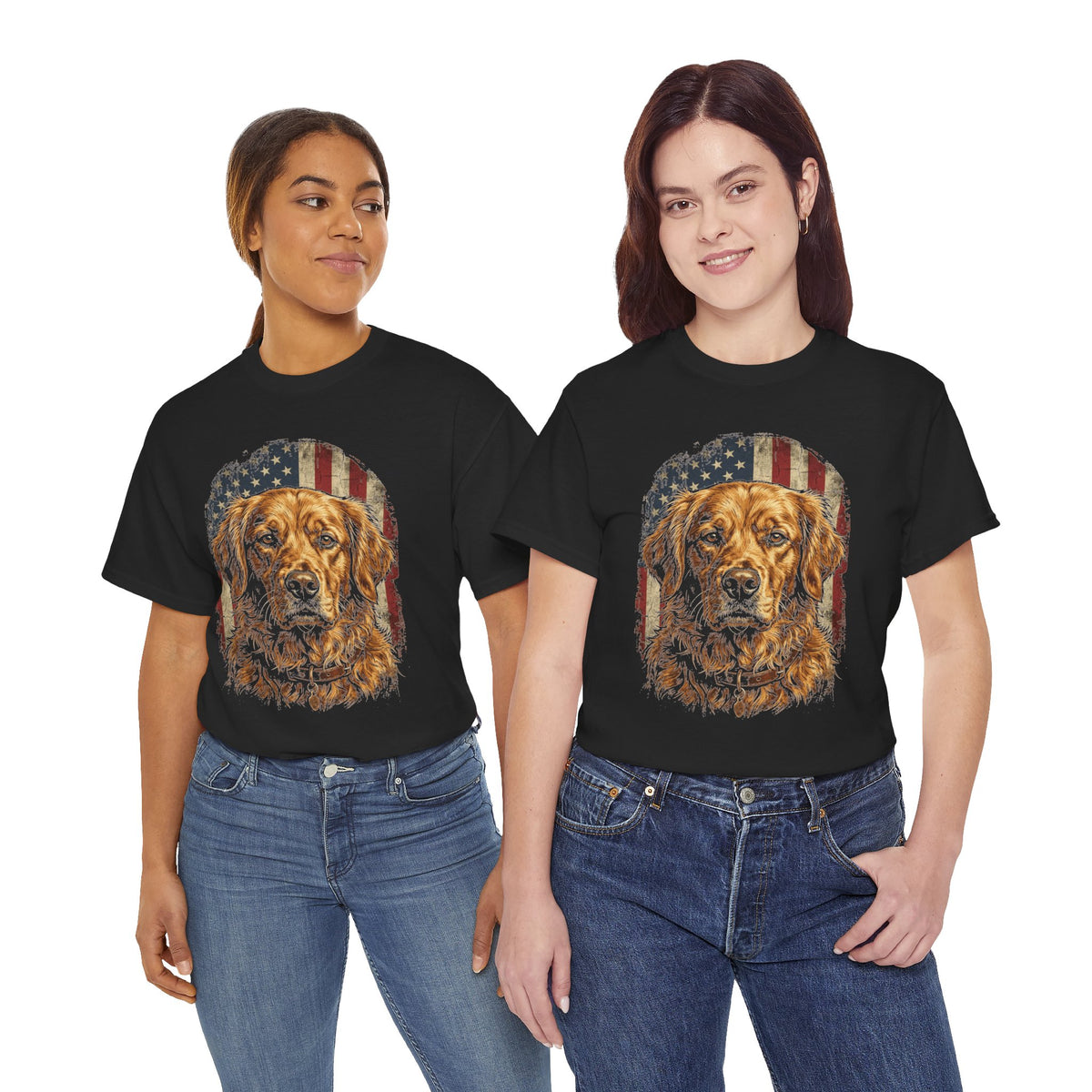 Patriotic Golden Retriever T-Shirt
