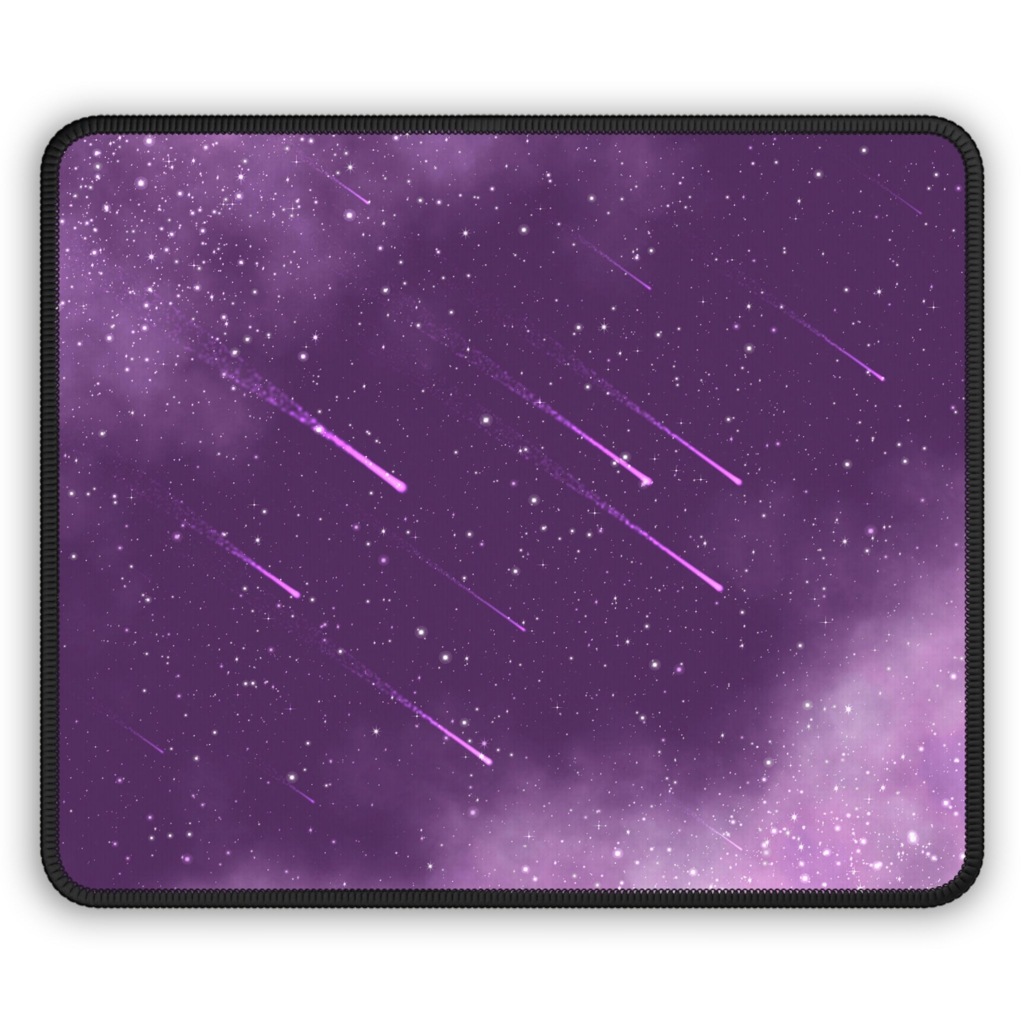 Purple Meteor Shower Mouse Pad