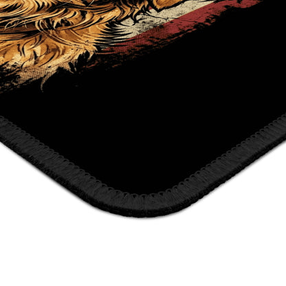 Patriotic Golden Retriever Mouse Pad