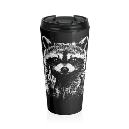 Zero F’s Given Raccoon Stainless Steel Travel Mug