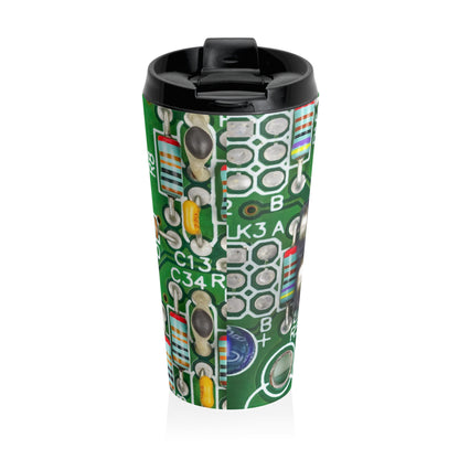 Tech Circuit Mug – 15oz Stainless Steel Travel Cup