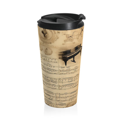 Antique Music Score Travel Mug