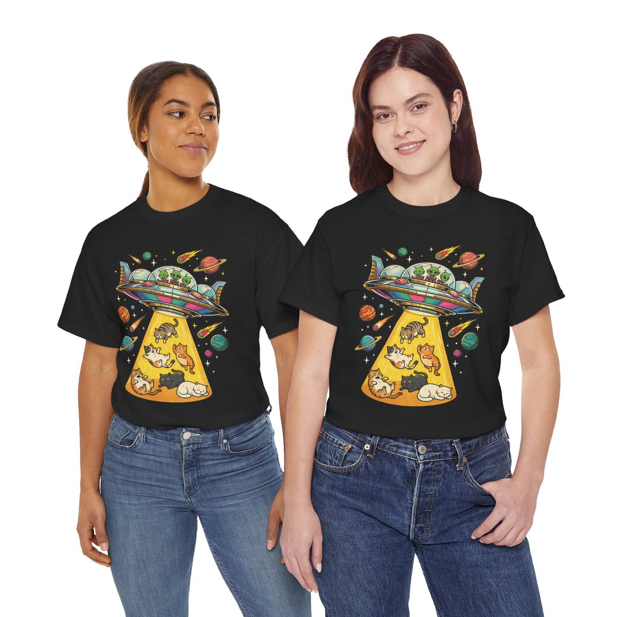 Alien Cat Abduction T-Shirt