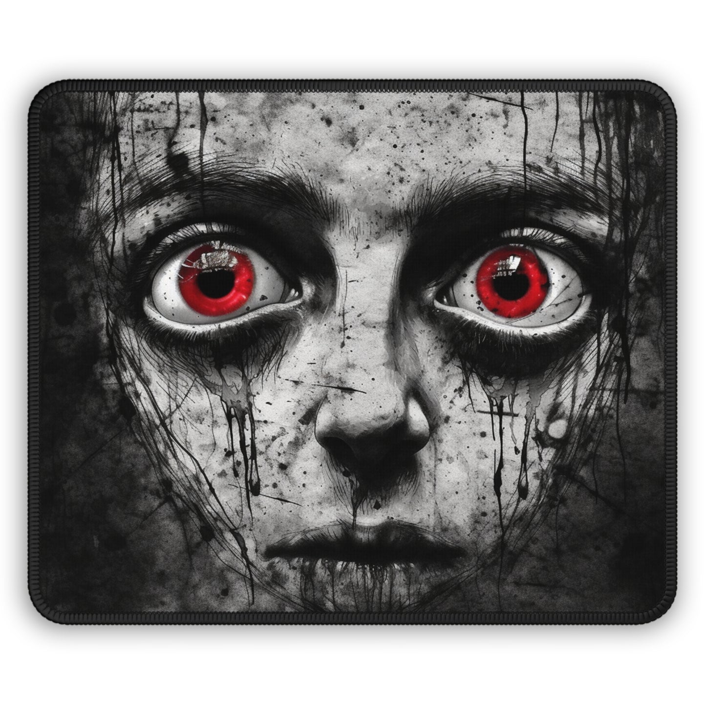 Crimson Eyes Horror Mouse Pad