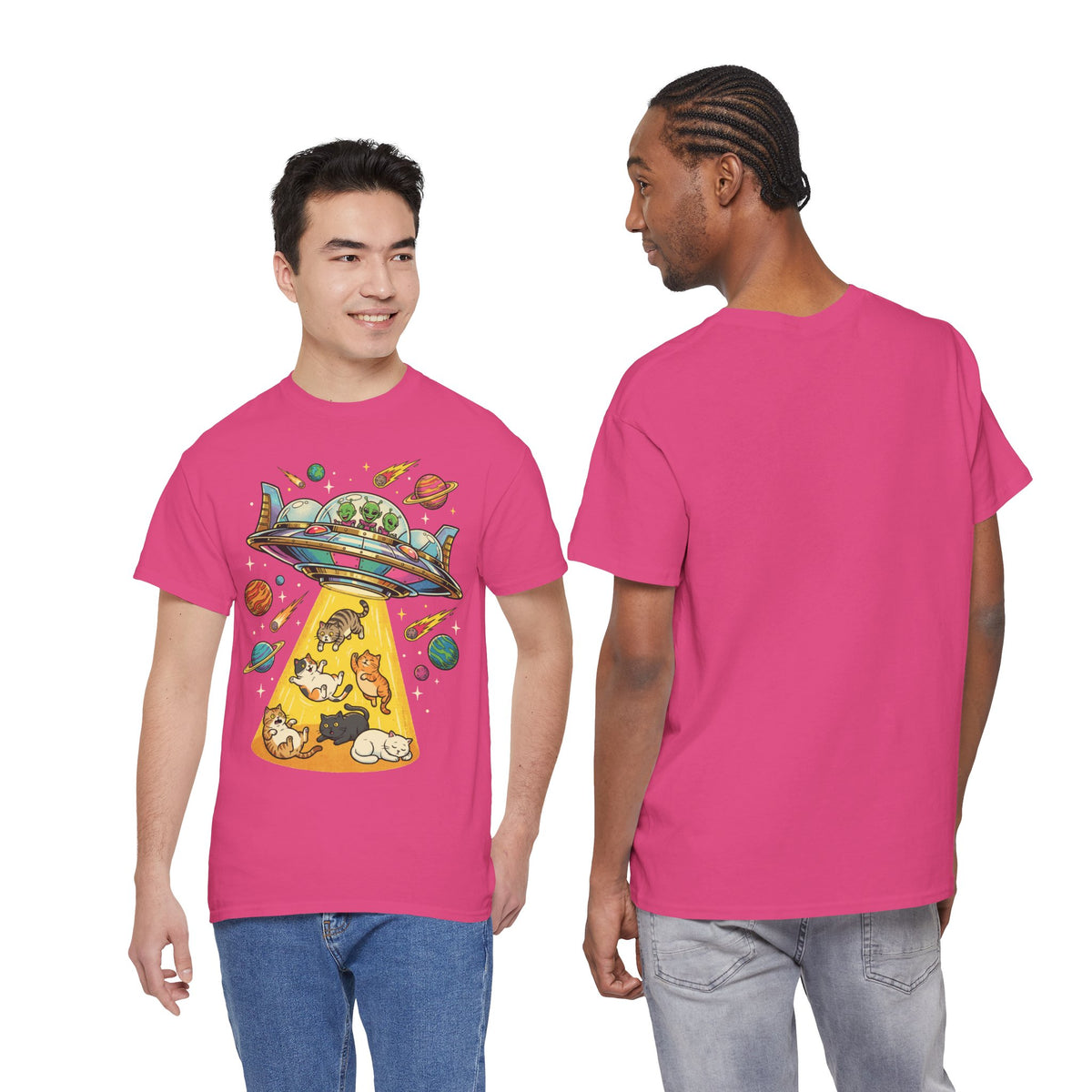 Alien Cat Abduction T-Shirt