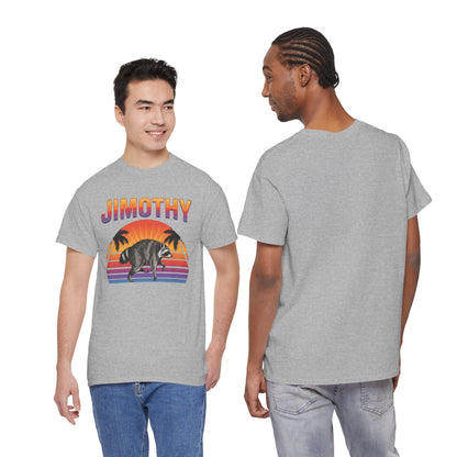 Jimothy Retro Sunset Raccoon T-Shirt