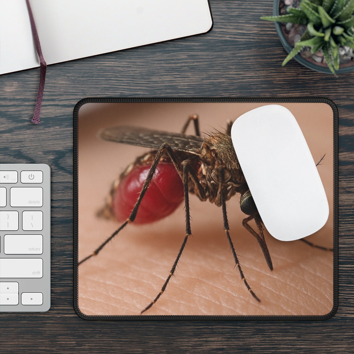 Mosquito Feeding Macro Mouse Pad