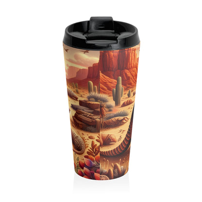 Desert Armadillo Mug – 15oz Stainless Steel Travel Cup