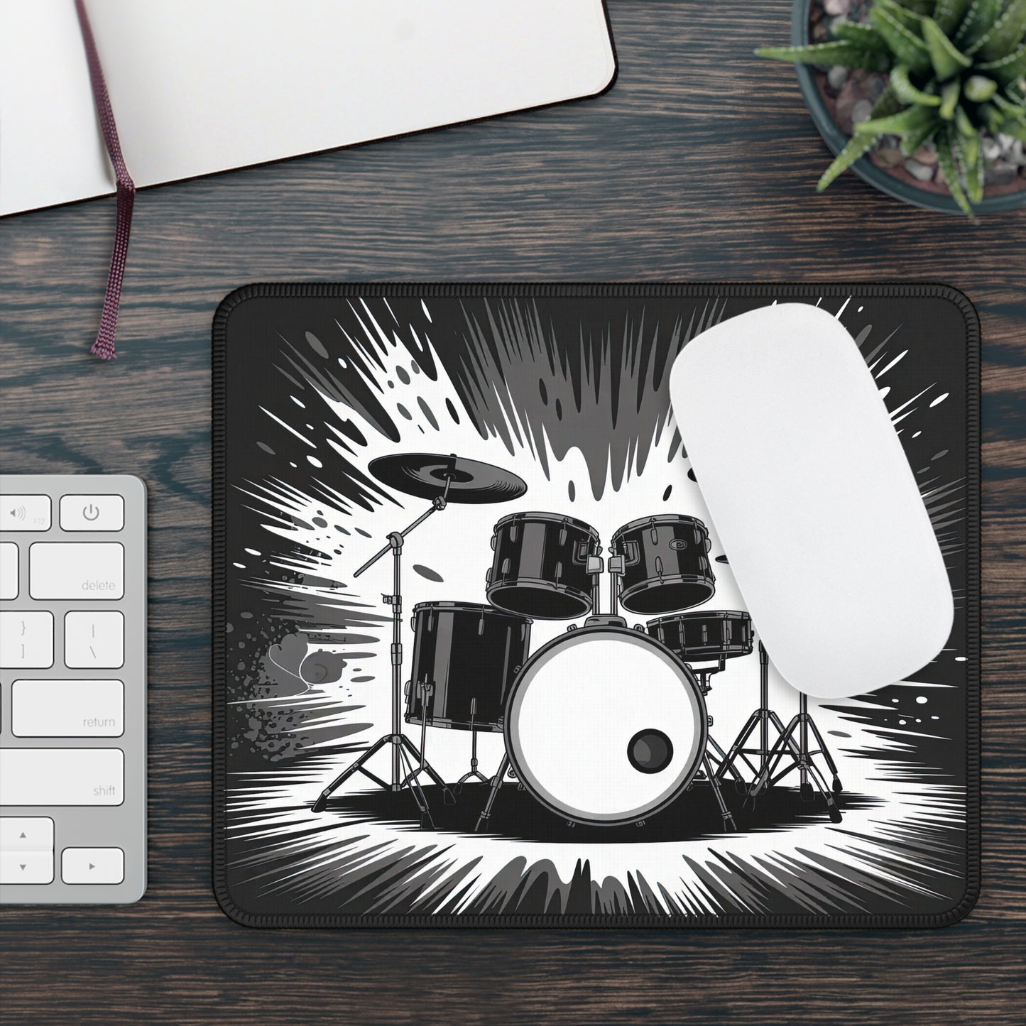 Drum Kit Impact Mouse Pad