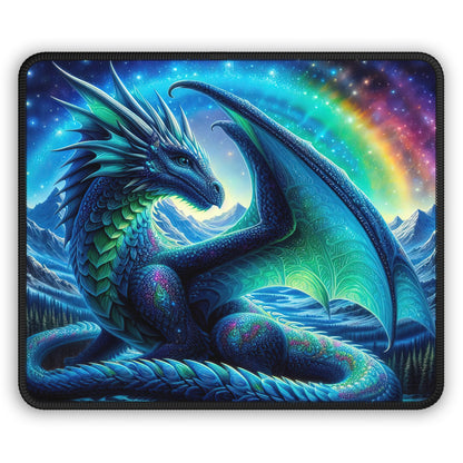 Celestial Blue Dragon Mouse Pad