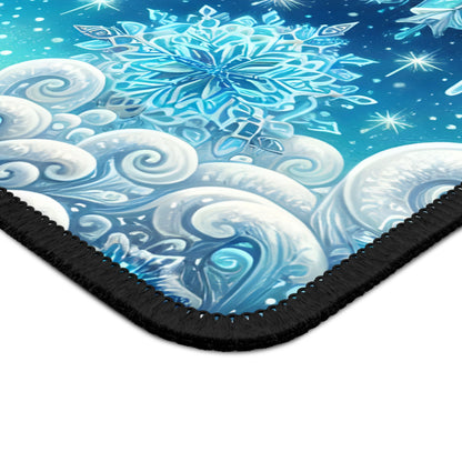 Frostfall Snowflake Mouse Pad