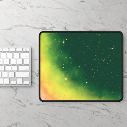 Emerald Aurora Night Mouse Pad