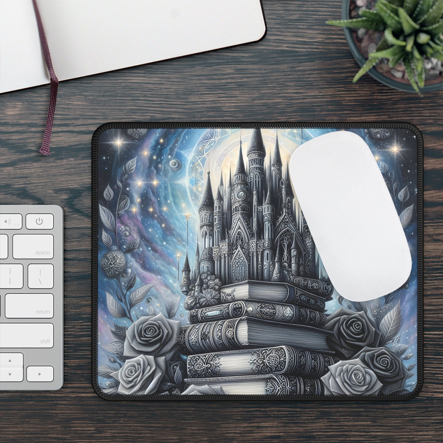 Arcane Library Castle Mouse Pad