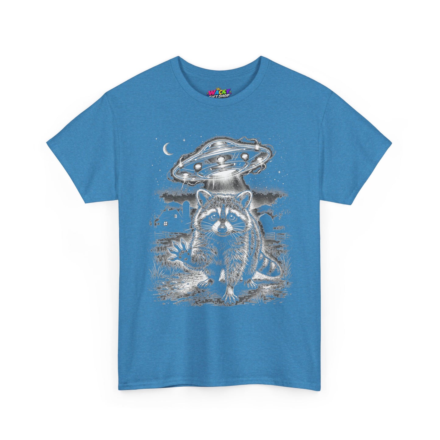 Take Me With You Raccoon UFO T-Shirt