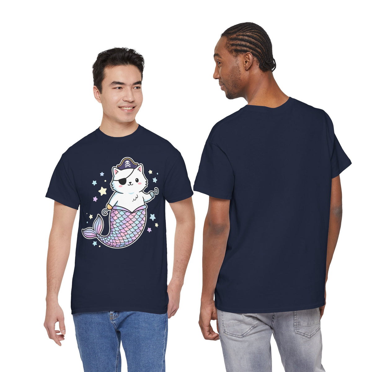 Pirate Mermaid Cat T-Shirt