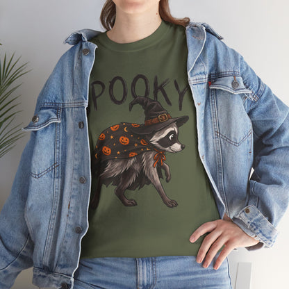 Spooky Raccoon Witch T-Shirt