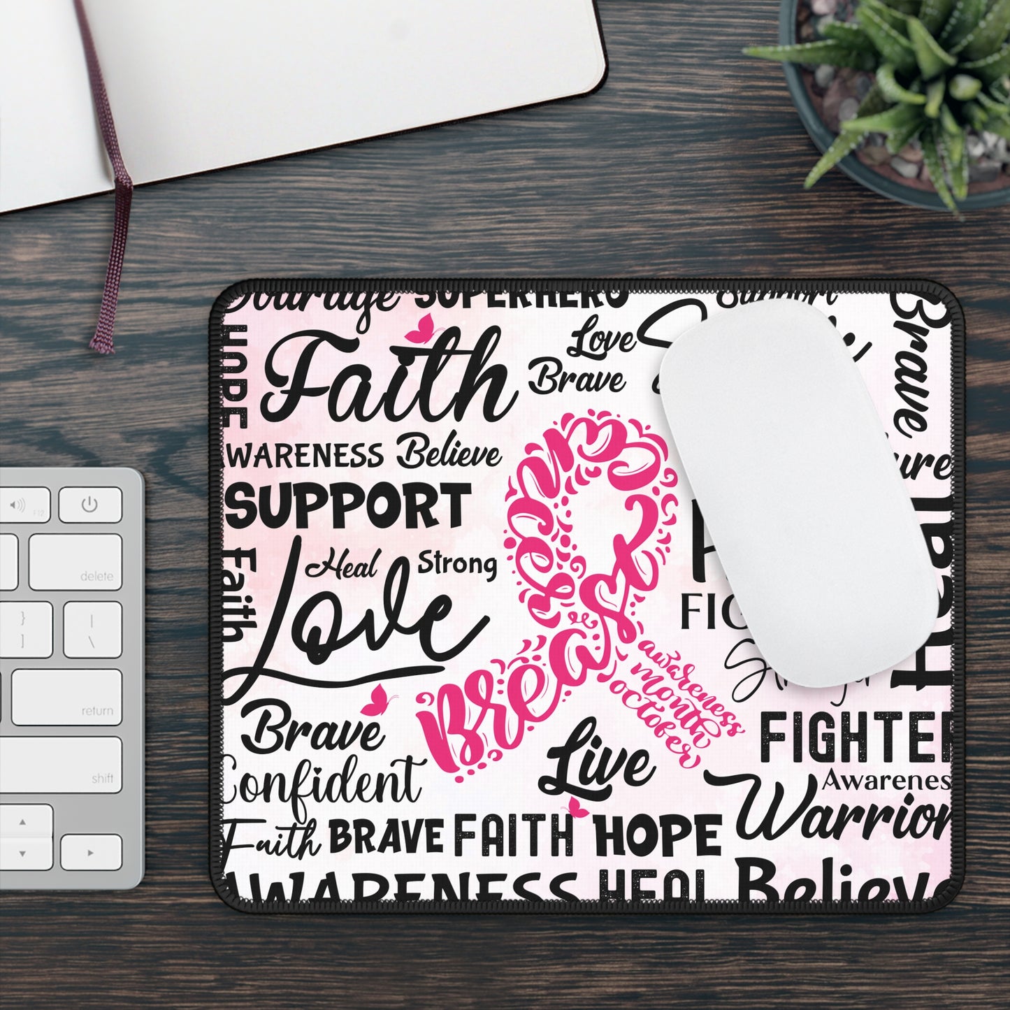 Support Squad Breast Cancer Awareness Mouse Pad