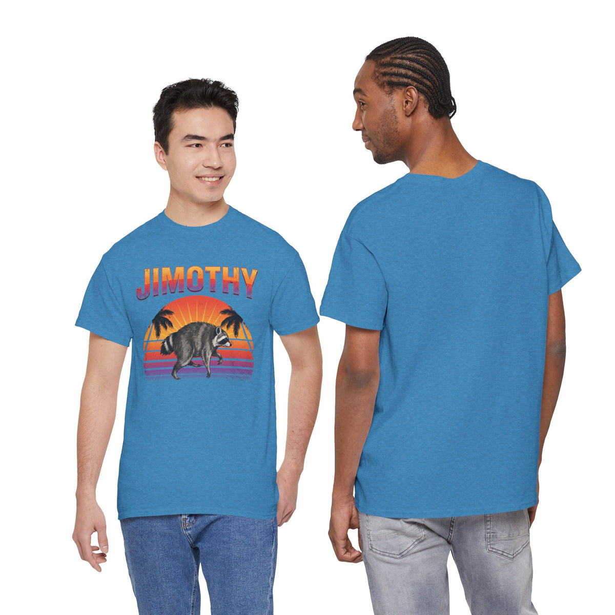 Jimothy Retro Sunset Raccoon T-Shirt