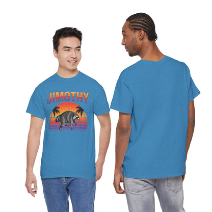 Jimothy Retro Sunset Raccoon T-Shirt