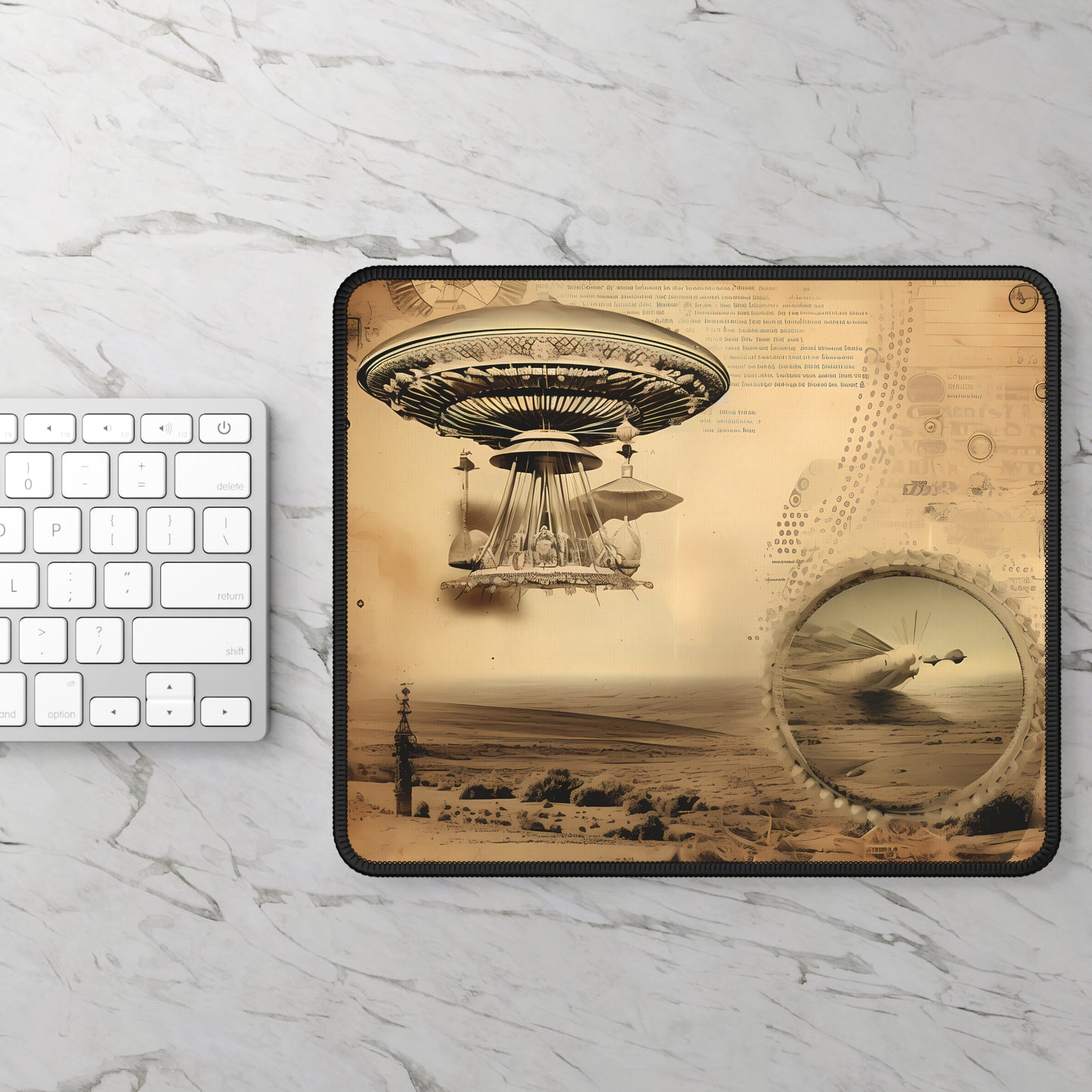 Vintage UFO Investigation Mouse Pad
