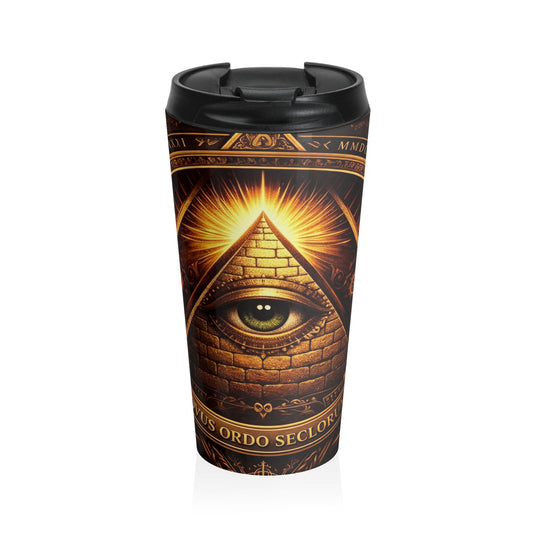 All-Seeing Pyramid Travel Mug