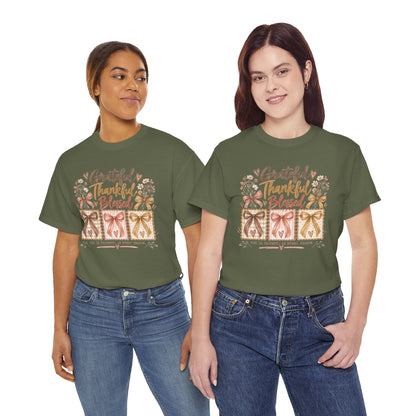 Grateful Thankful Blessed Christian T-Shirt