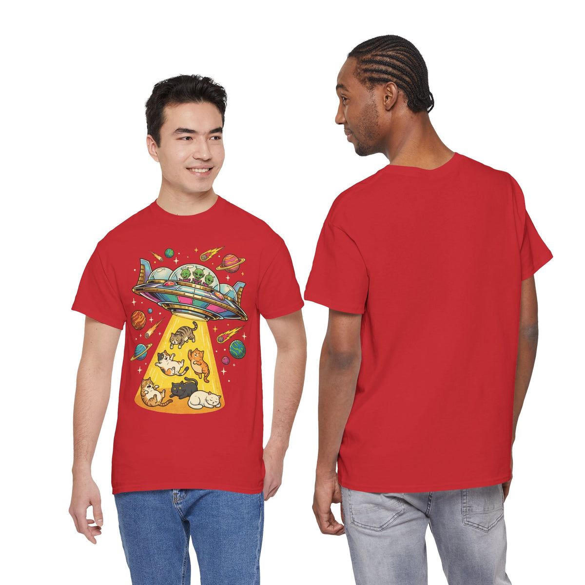 Alien Cat Abduction T-Shirt