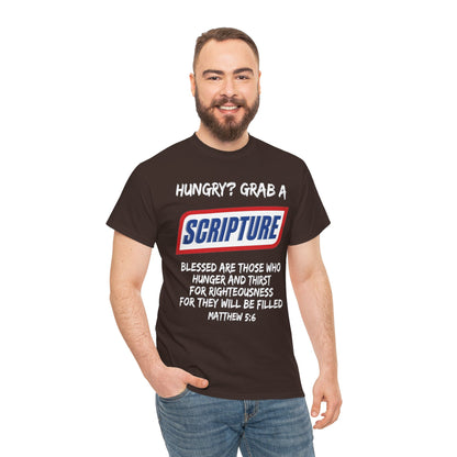 Hungry? Grab a Scripture Christian T-Shirt