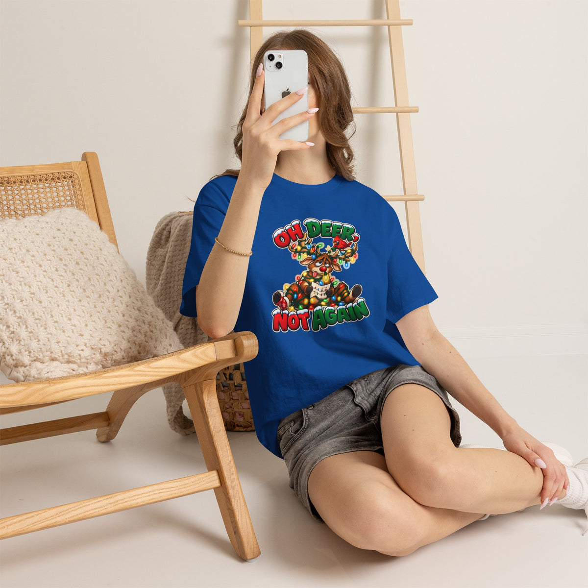 Oh Deer, Not Again Christmas T-Shirt