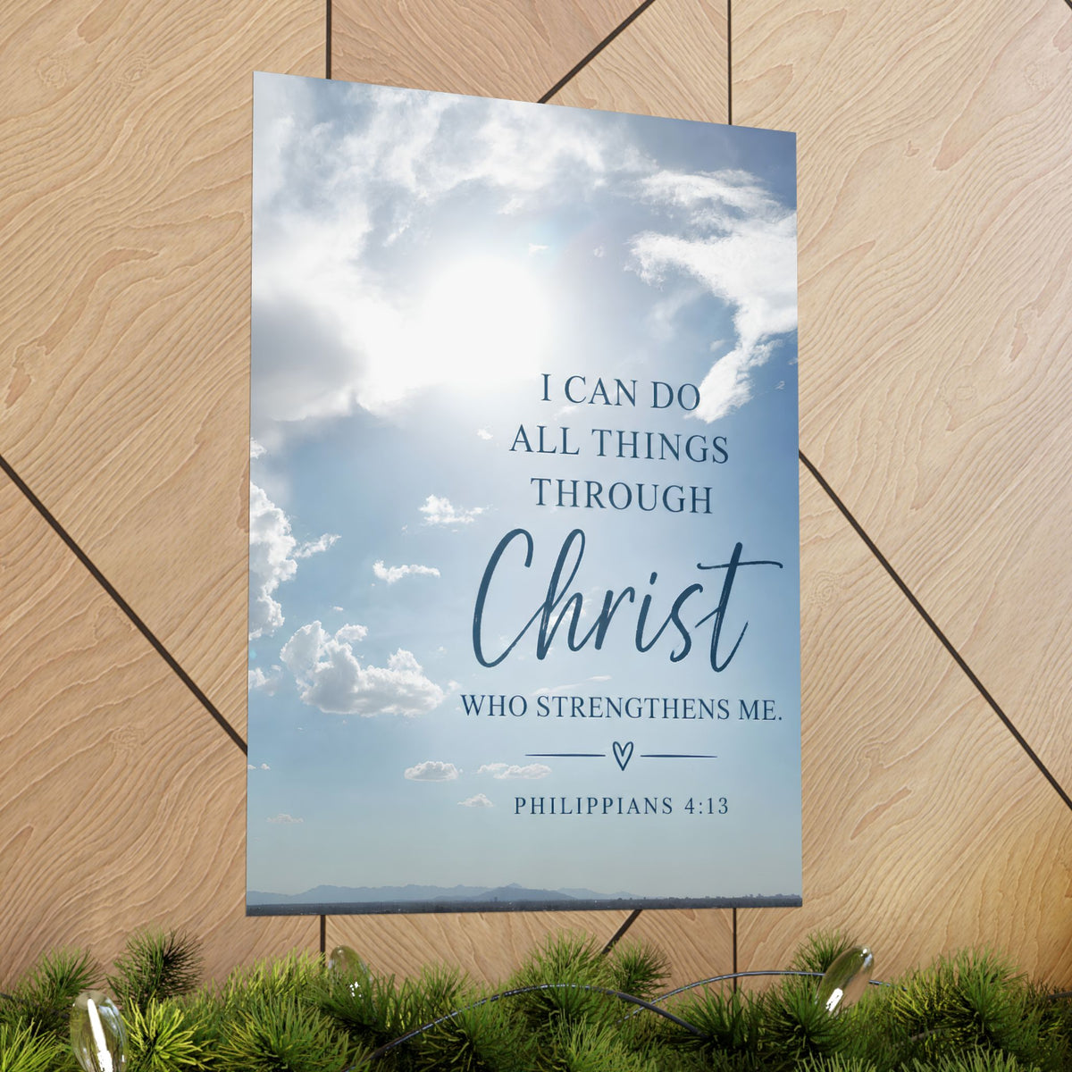 I Can Do All Things Through Christ Christian Matte Poster