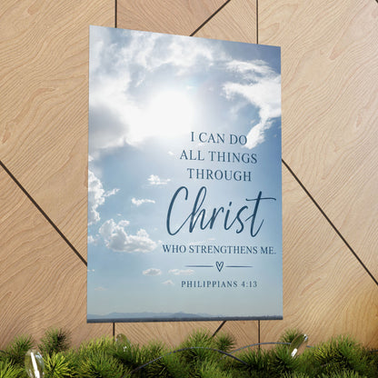 I Can Do All Things Through Christ Christian Matte Poster