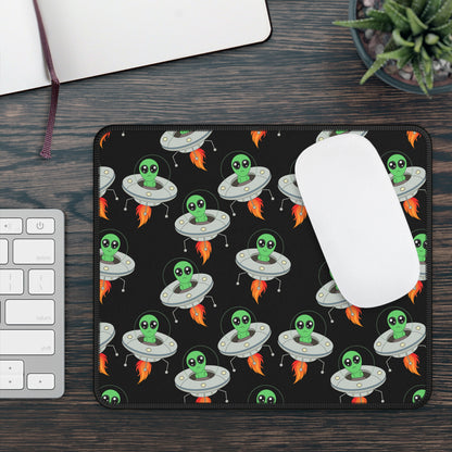 Cute Alien UFO Pattern Mouse Pad