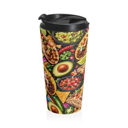 Taco Fiesta Stainless Steel Travel Mug