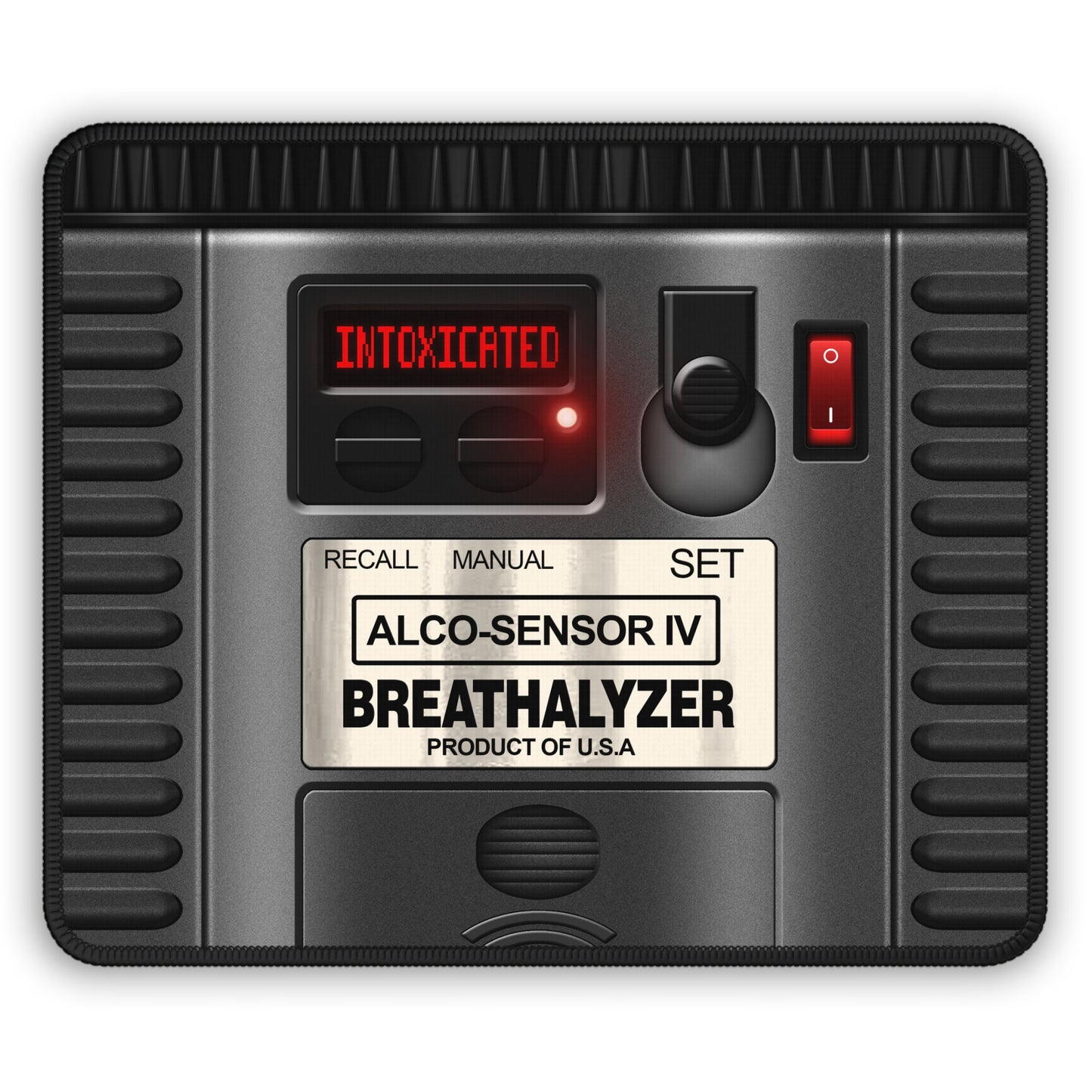 Intoxicated Breathalyzer Mouse Pad
