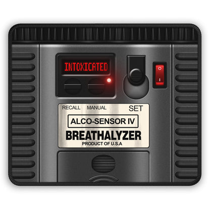 Intoxicated Breathalyzer Mouse Pad